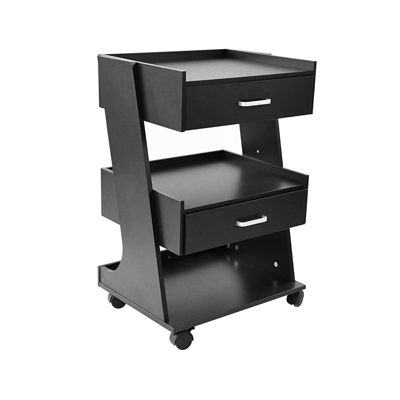 HZ2082BK / HZ2082 서랍이 있는 바퀴 롤링 카트 이발소가 있는 살롱 트롤리 카트