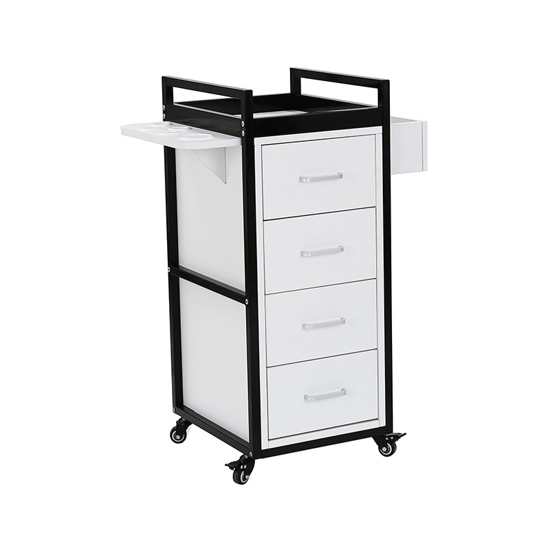 HZ2069BK / HZ2069W 블랙&골드 미용실 트롤리 카트