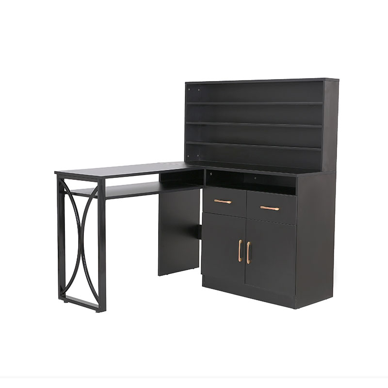 HZ2080 서랍이 있는 검정색 다용도 매니큐어 테이블