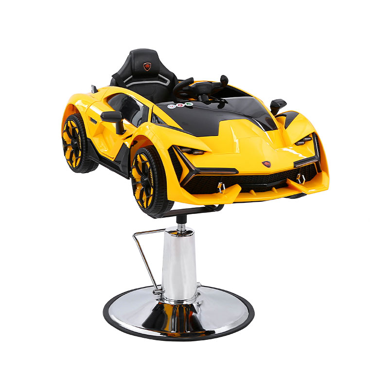 HZ8103Z 노란색 자동차 모양의 어린이 이발 의자