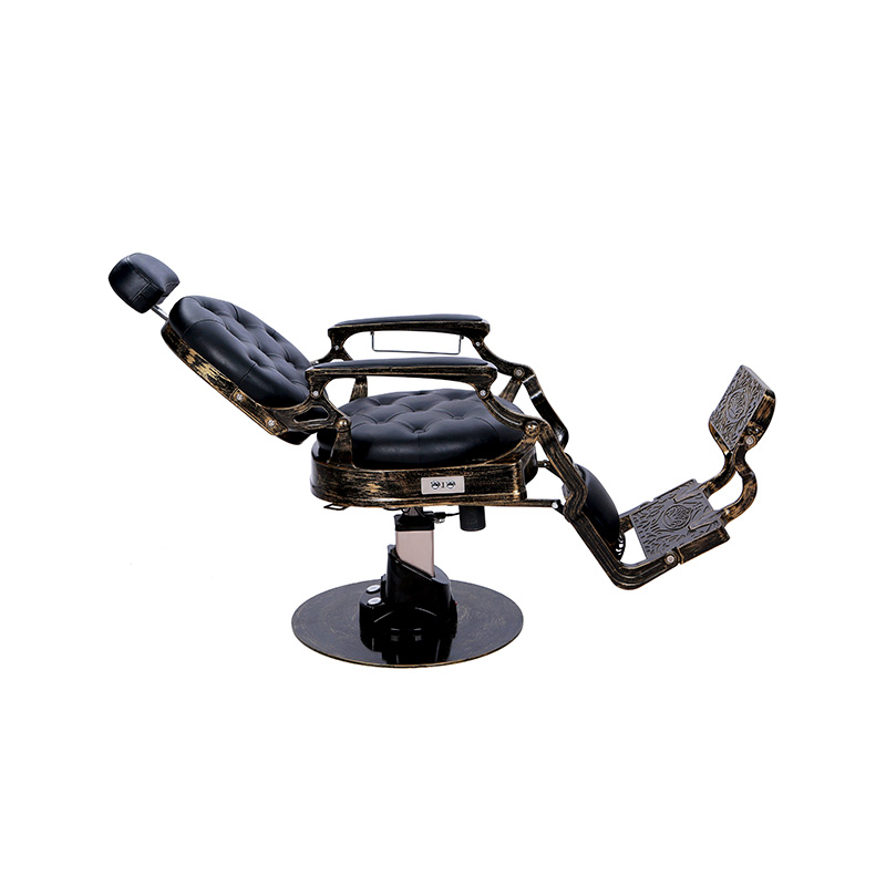 HZ8799DD 앤티크 스타일 풍화 금박 이발 의자