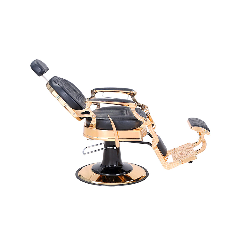 HZHZ8799E 검은색 격자 무늬 복고풍 미용 의자