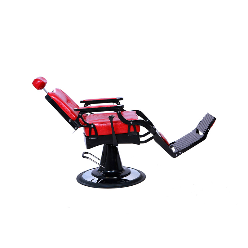 HZ8754RD 빈티지 스타일 레드 살롱 의자