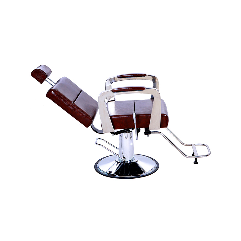 HZ8744 은색 팔걸이가 있는 브라운 다용도 살롱 의자