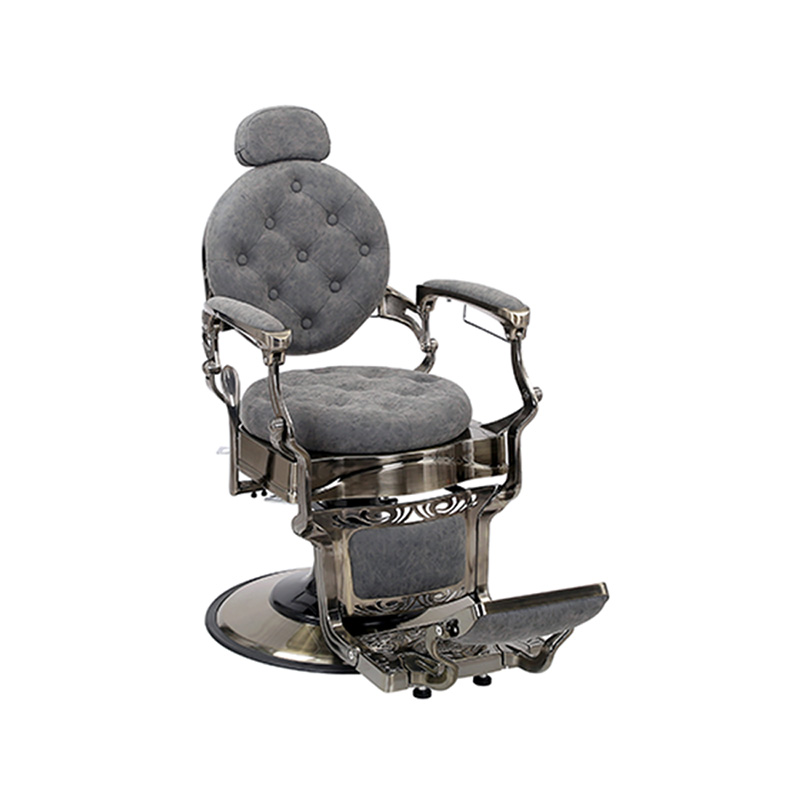 HZ8799QM 그레이 라운드 쿠션 미용의자