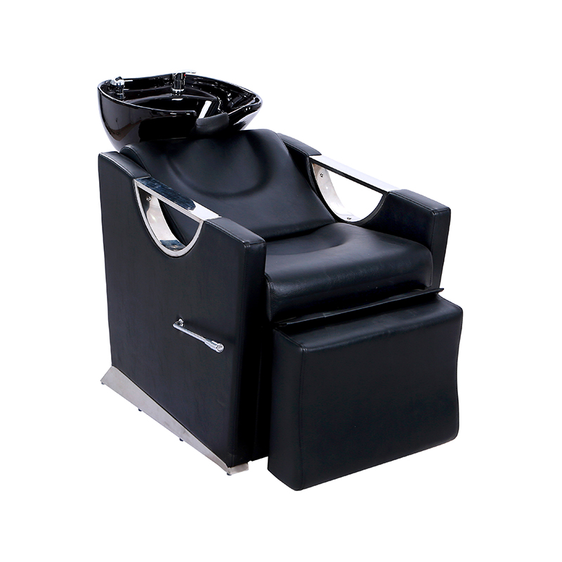 HZ9004 조정 가능한 세라믹 샴푸 그릇 싱크대 및 의자 세트